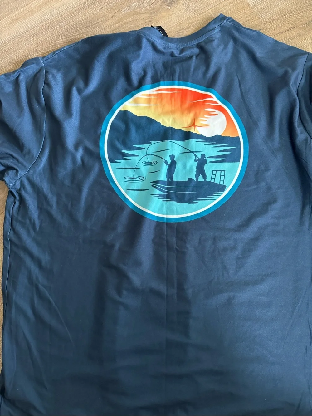 Men’s large Long Sleeve Performance UV Tee - Dark Blue